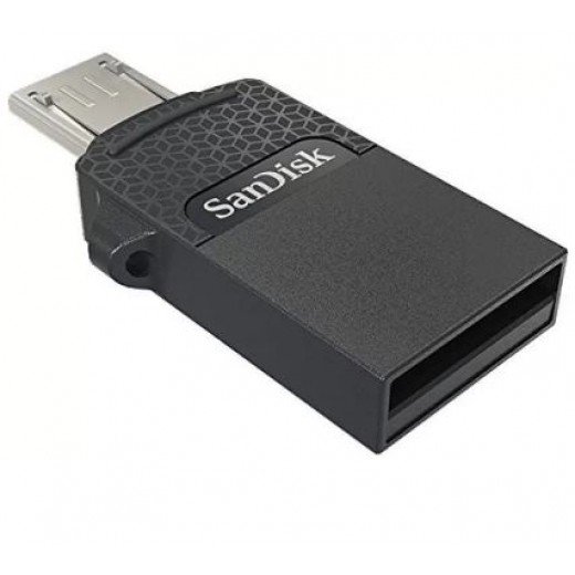 SanDisk OTG Dual Drive 32 GB Pen Drive  (Black)